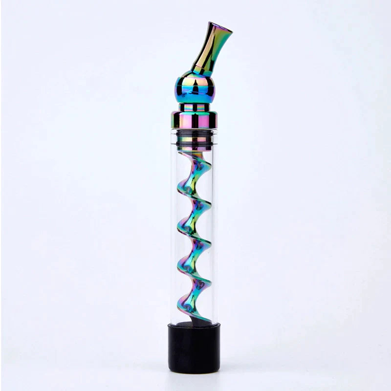 Tragbare, leicht zu reinigende Twisted Glass Blunt Pipe